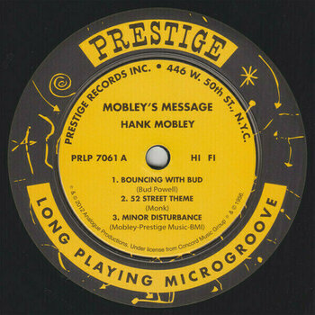 Vinyl Record Hank Mobley - Mobley's Message (LP) - 3