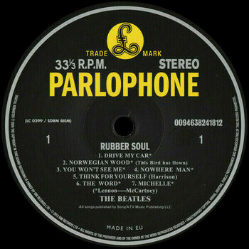 Vinylskiva The Beatles - Rubber Soul (LP) - 4
