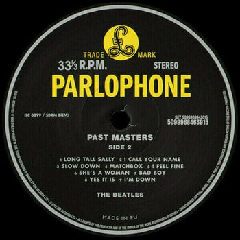 Disco in vinile The Beatles - Past Master (2 LP) - 6
