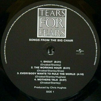 Vinyl Record Tears For Fears - Songs From The Big Chair (LP) - 2