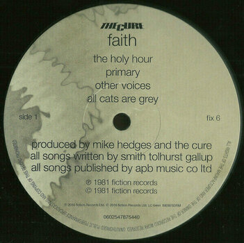 Vinylskiva The Cure - Faith (LP) - 4