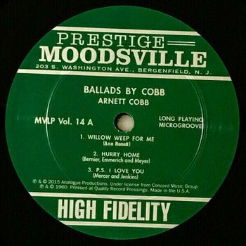 Vinyl Record Arnett Cobb - Ballads By Cobb (LP) - 4