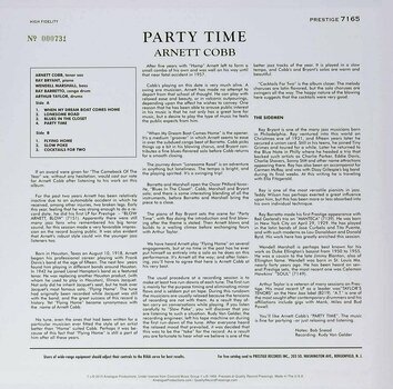 Vinylplade Arnett Cobb - Party Time (LP) - 2