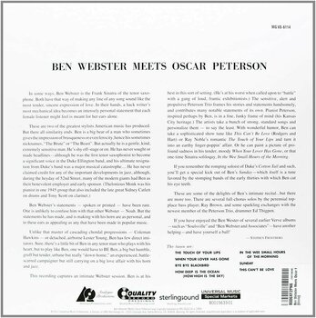 Schallplatte Ben Webster - Ben Webster Meets Oscar Peterson (LP) - 2