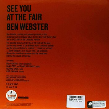 Disque vinyle Ben Webster - See You at the Fair (2 LP) - 2