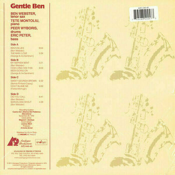 Disco de vinil Ben Webster - Gentle Ben (LP) - 2