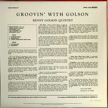 Schallplatte Benny Golson - Groovin' with Golson (LP) - 3