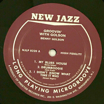Vinyl Record Benny Golson - Groovin' with Golson (LP) - 4