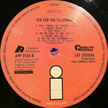 Vinyl Record Cat Stevens - Tea For The Tillerman (LP) - 6
