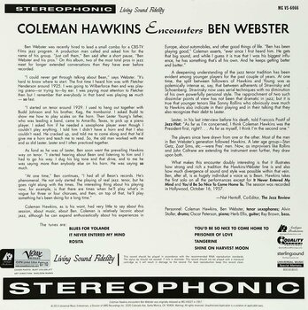 Vinylplade Coleman Hawkins - Encounters Ben Webster (Remastered) (2 x 12" Vinyl) - 2