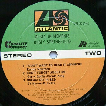 Disco de vinil Dusty Springfield - Dusty In Memphis (LP) - 4