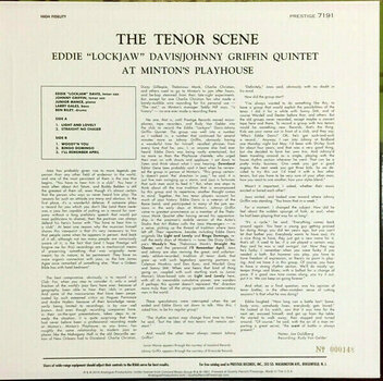 Vinyl Record Eddie Lockjaw Davis - The Tenor Scene (Eddie Lockjaw Davis & Johnny Griffin Quintet) (LP) - 4