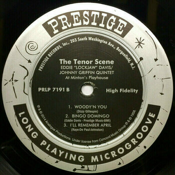 Vinyl Record Eddie Lockjaw Davis - The Tenor Scene (Eddie Lockjaw Davis & Johnny Griffin Quintet) (LP) - 3