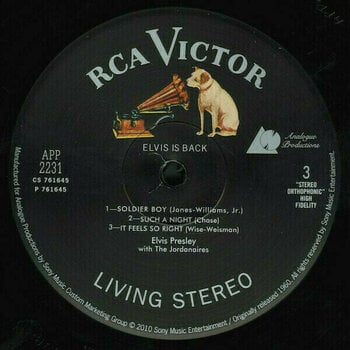 Vinyl Record Elvis Presley - Elvis is Back (2 LP) - 6
