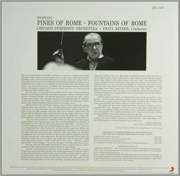 Vinyl Record Fritz Reiner - Respighi: Pines of Rome & Fountains of Rome (LP) - 2