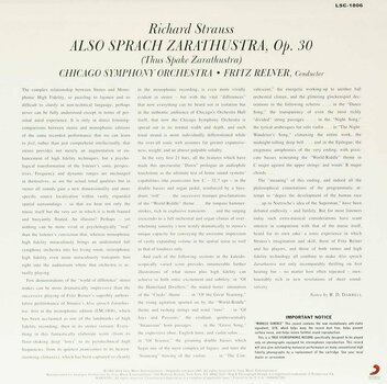 Vinyl Record Fritz Reiner - R. Strauss: Also Sprach Zarathustra (LP) - 2