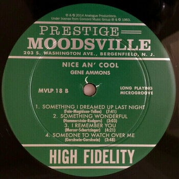 Vinyl Record Gene Ammons - Nice An' Cool (LP) - 4