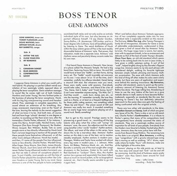 Vinyl Record Gene Ammons - Boss Tenor (LP) - 2