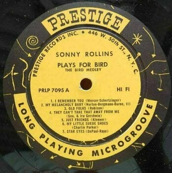 Vinylskiva Sonny Rollins - Rollins Plays For Bird (LP) - 3