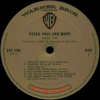 Disco de vinil Peter, Paul & Mary - Album 1700 (LP) - 3