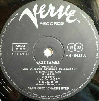 Δίσκος LP Stan Getz & Charlie Byrd - Jazz Samba (2 LP) - 4