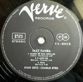 Δίσκος LP Stan Getz & Charlie Byrd - Jazz Samba (2 LP) - 5