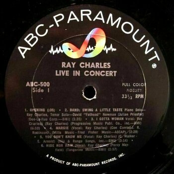 Vinyylilevy Ray Charles - Live In Concert (LP) - 2