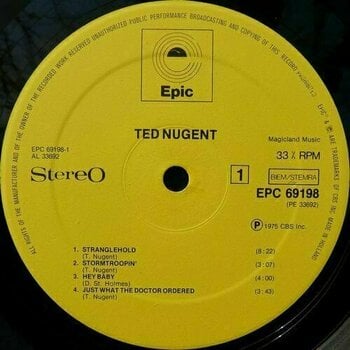 Vinyl Record Ted Nugent - Ted Nugent (LP) - 3
