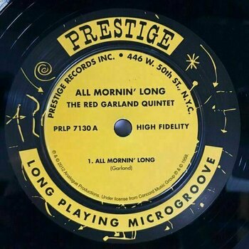 Vinyl Record Red Garland - All Mornin' Long (LP) - 3