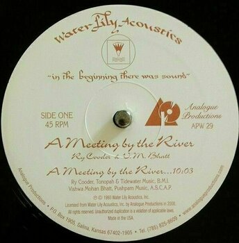 Vinyl Record Ry Cooder & V.M. Bhatt - A Meeting By The River (2 LP) - 3