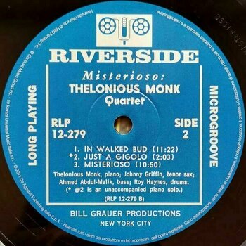 Disque vinyle Thelonious Monk - Misterioso (LP) - 4