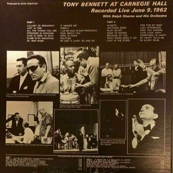 Vinyl Record Tony Bennett - Tony Bennett At Carnegie Hall (2 LP) - 3