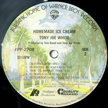 Hanglemez Tony Joe White - Homemade Ice Cream (LP) - 4