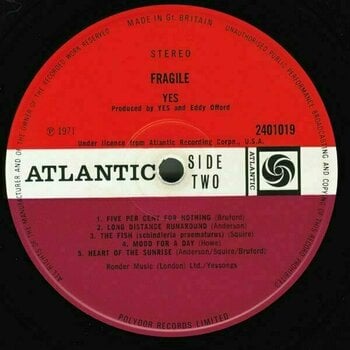 Vinylskiva Yes - Fragile (LP) - 6