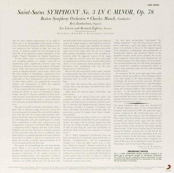 Schallplatte Charles Munch - A Stereo Spectacular/ Saint Saens: Symphony No.3 (LP) - 2