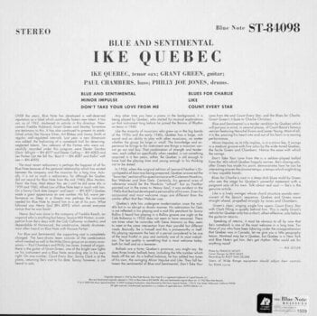 Vinyl Record Ike Quebec - Blue & Sentimental (2 LP) - 2