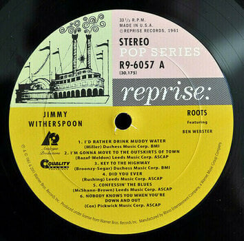 Disco de vinilo Jimmy Witherspoon - Roots (featuring Ben Webster (LP) - 5
