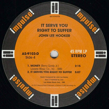 Disco de vinilo John Lee Hooker - It Serve You Right To Suffer (2 LP) - 7