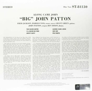 Disco de vinilo John Patton - Along Came John (2 LP) - 2