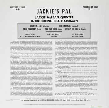 Vinyl Record Jackie McLean - Jackie's Pal (LP) - 2