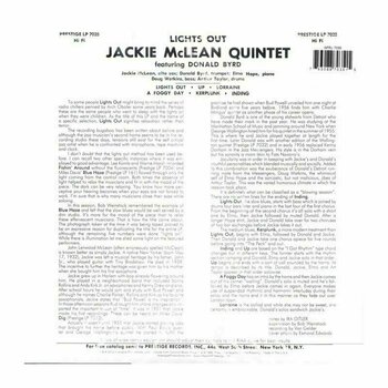 Vinylskiva Jackie McLean - Lights Out! (LP) - 3