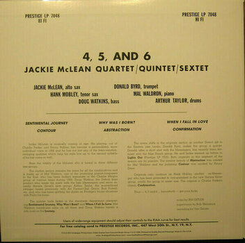 Vinyl Record Jackie McLean - 4, 5, and 6 (LP) - 2