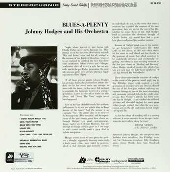 Disco de vinilo Johnny Hodges - Blues A Plenty (2 LP) - 2