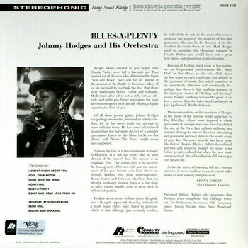 Disco de vinilo Johnny Hodges - Blues A Plenty (2 LP) - 4