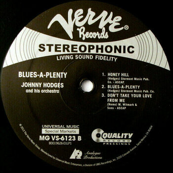 Vinyl Record Johnny Hodges - Blues A Plenty (2 LP) - 6