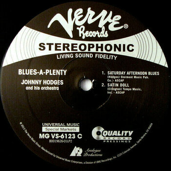 Disco de vinil Johnny Hodges - Blues A Plenty (2 LP) - 7