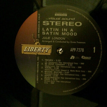 Vinyl Record Julie London - Latin In A Satin Mood (LP) - 6
