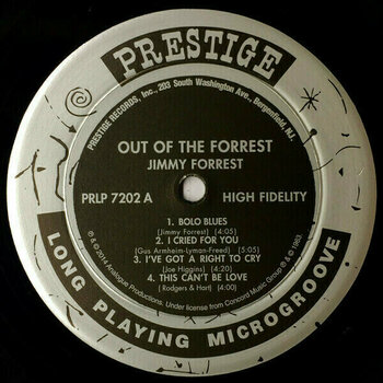 Disque vinyle Jimmy Forrest - Out of the Forrest (LP) - 4