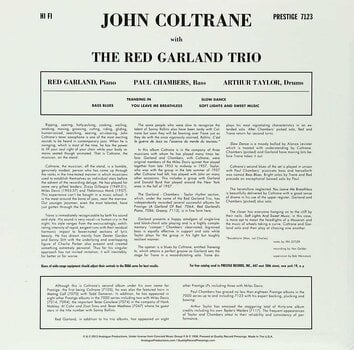 Schallplatte John Coltrane - With The Red Garland Trio (LP) - 2