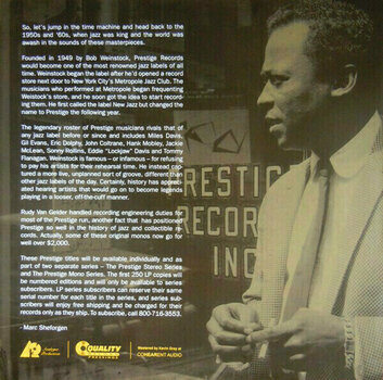 Disco de vinilo John Coltrane - Coltrane (Prestige) (LP) - 10